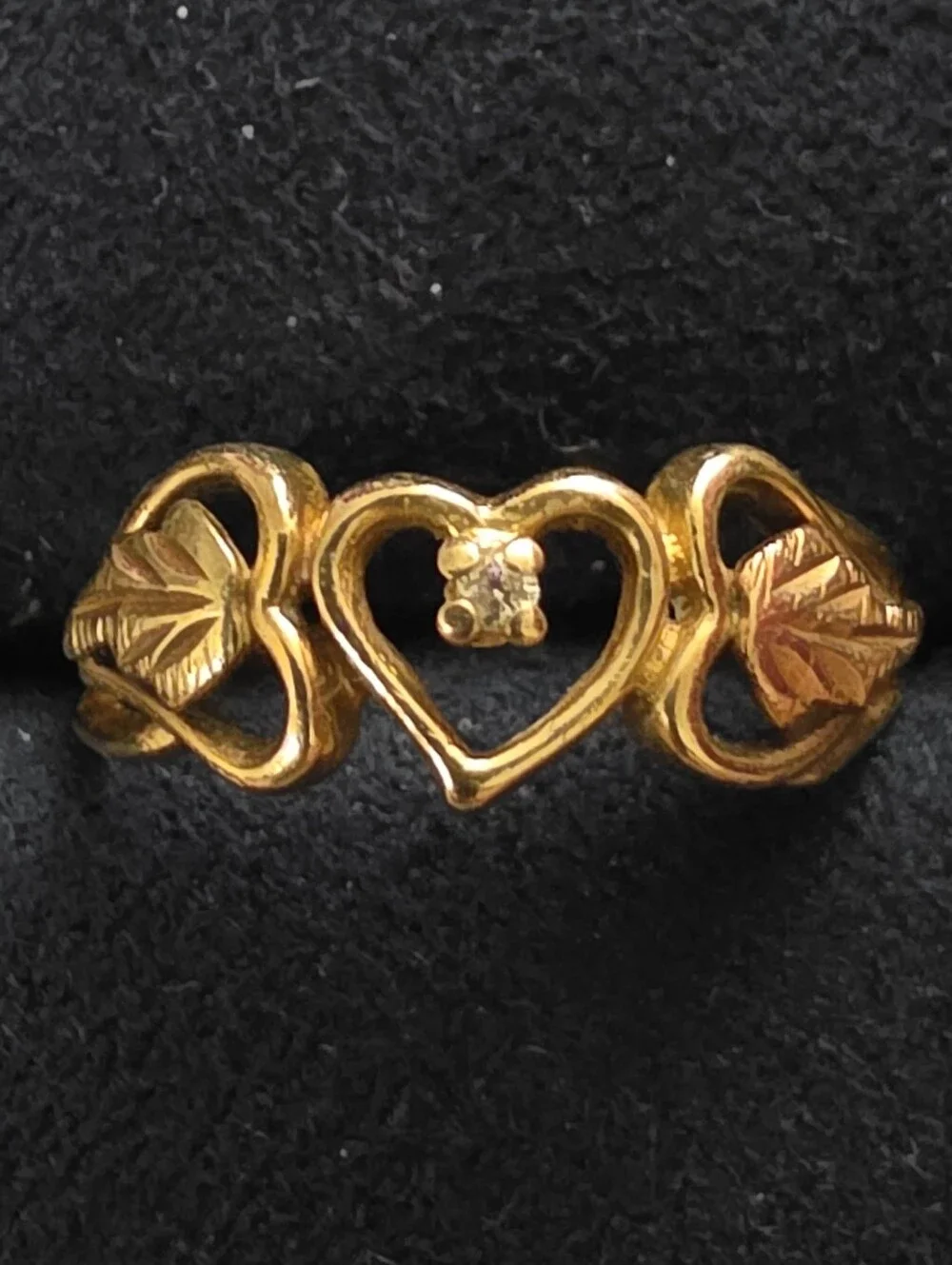 10k Diamond Blackhills Yellow Gold Ring (Vintage)